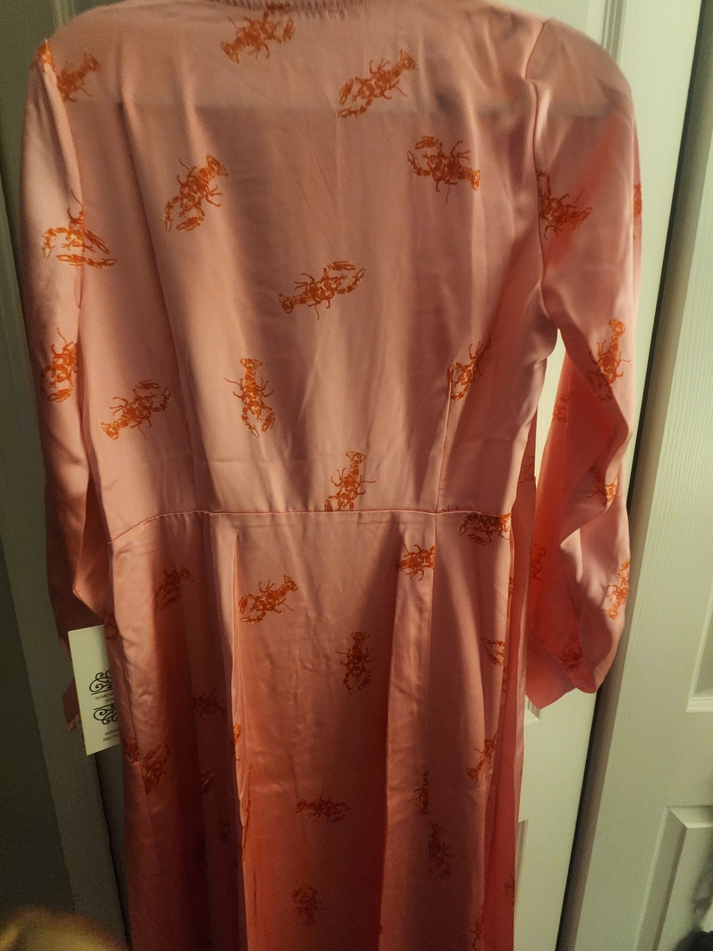 Never Fully Dressed Pink Dress with Red Lobster Print - Picture 5 of 13